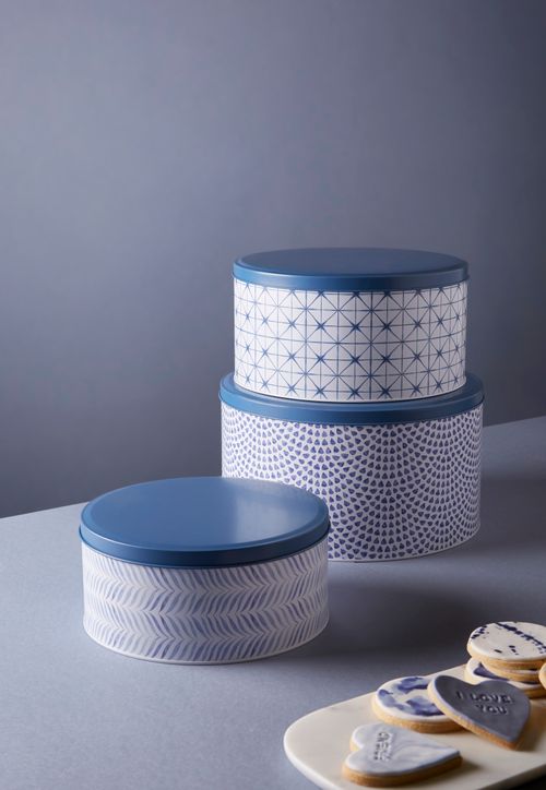 Set of three Nesting Tins - The Cerulean Collection